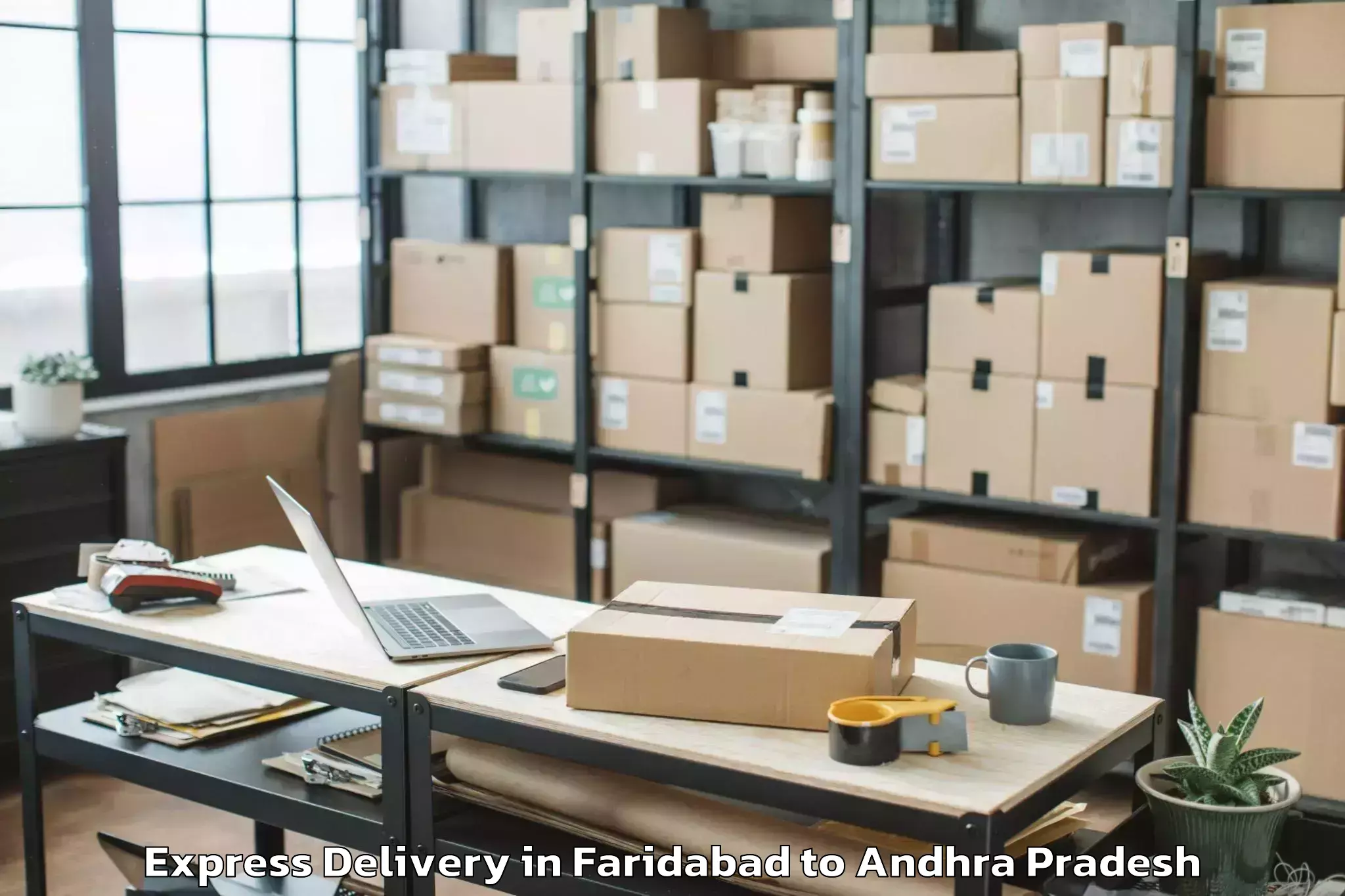 Leading Faridabad to Gandepalle Express Delivery Provider